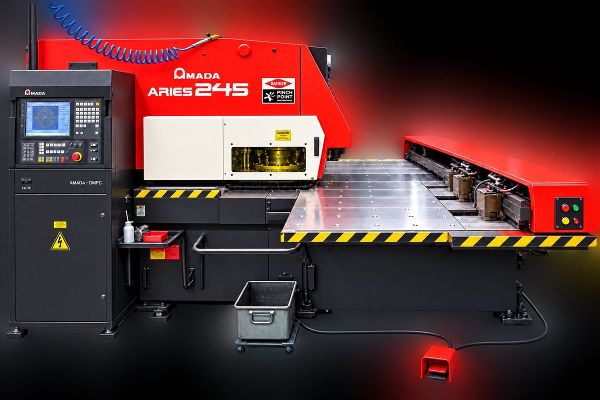 Prensa punzonadora CNC de torreta Amada ARIES-245