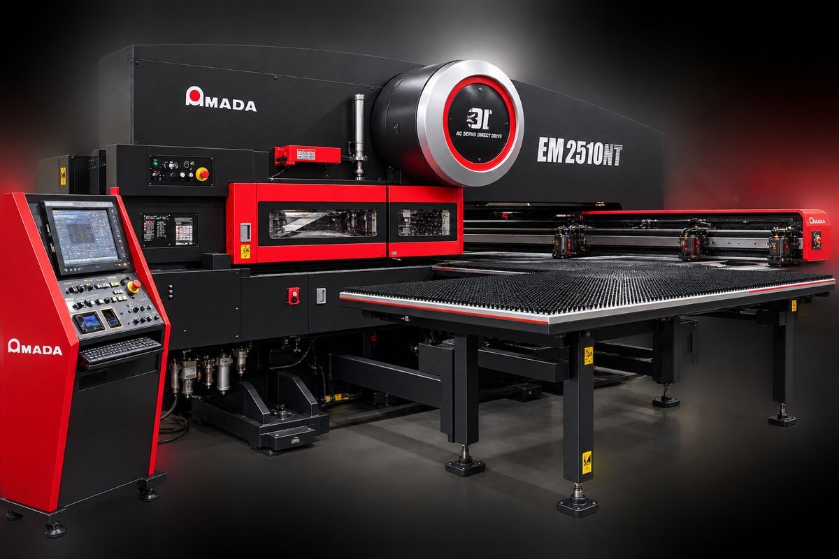 Prensa punzonadora CNC de torreta Amada EM-2510NT