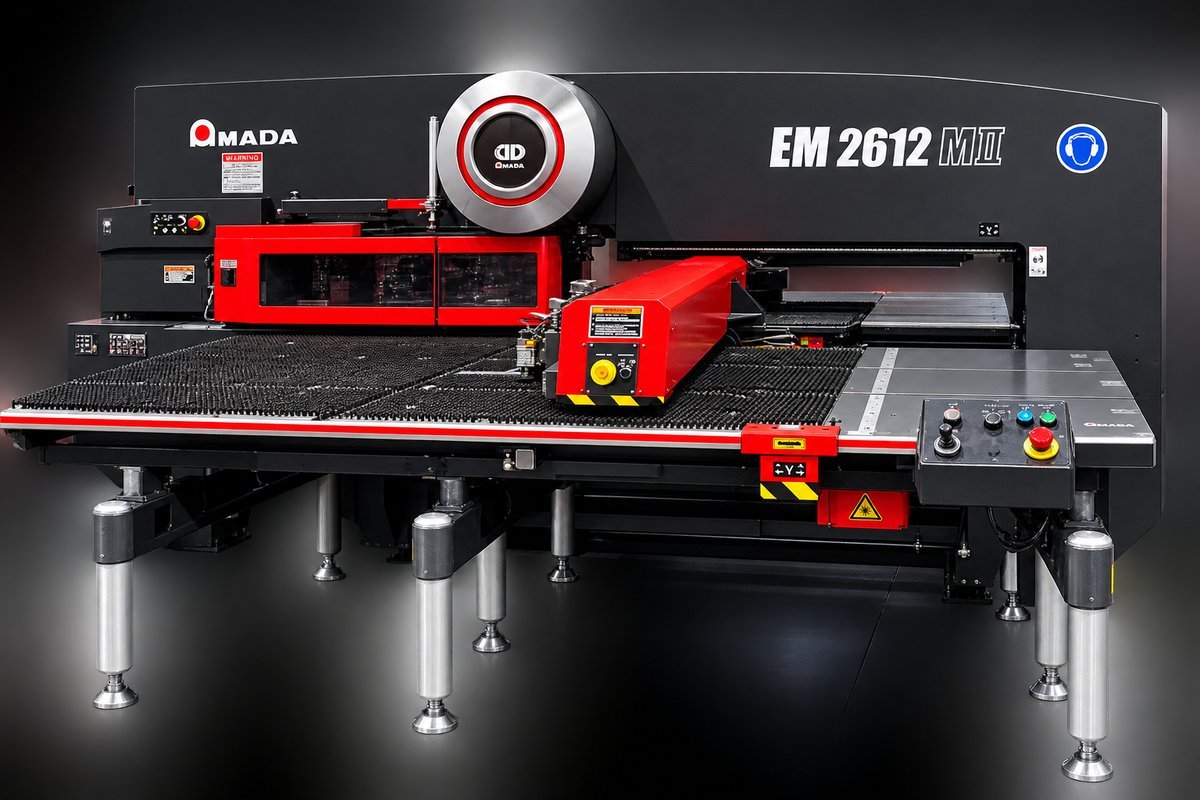 Prensa punzonadora CNC de torreta Amada EM-2612 MII
