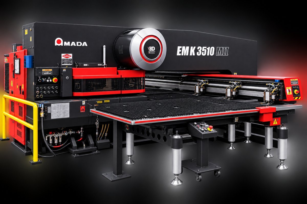 Prensa punzonadora CNC de torreta Amada EMK-3510 M2